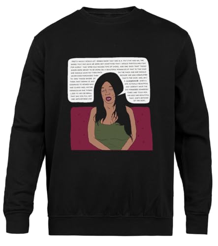 Pull ras du cou noir sweat unisexe imprimé mode urbaine casual
