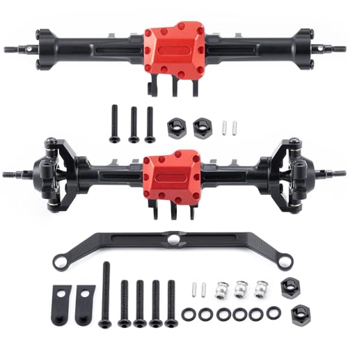 MOHERO TRX4M Standard Front Rear Axles Set Aluminum Alloy Complete Axles for 1/18 RC Crawler Car Upgrade Part (Axles Set)