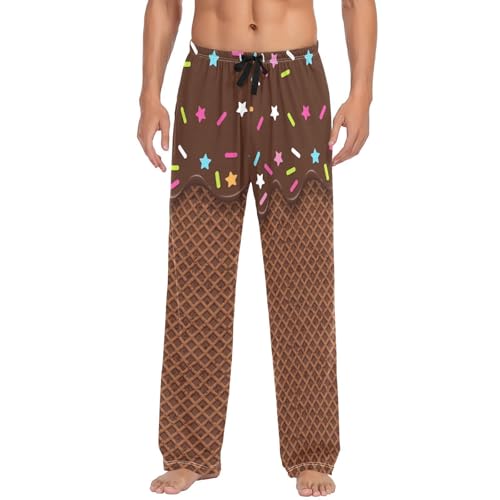 Waffle and Wafer Mens Pajama Pants Mens Pj Pants Comfy Cotton Pj Long Pant for Men with Pockets Size S-XXL2