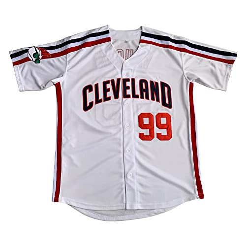 Camiseta de béisbol para hombre modelo Men's Ricky Vaughn Movie Jersey 90s Hip Hop en color blanco talla L miniatura 2