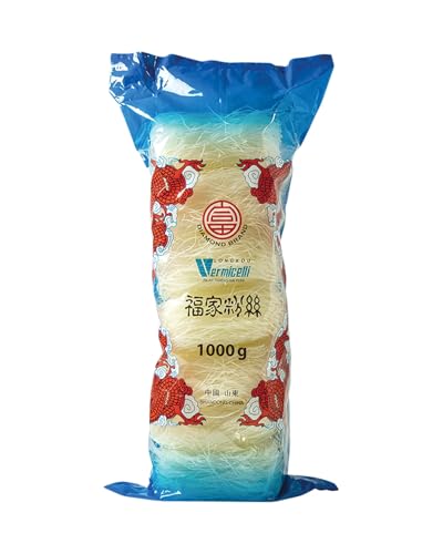 DIAMOND Fideos de cristal, fideos largos, naturalmente veganos y sin gluten - 1 x 1000 g