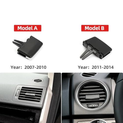 Clip de rejilla de ventilación trasera para Mercedes Clase E W212 y GLK X204: Ajuste preciso 4