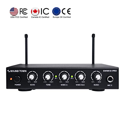 Sound Town SWM16-PRO 16 Channels Wireless Microphone Karaoke Mixer System thumb #1