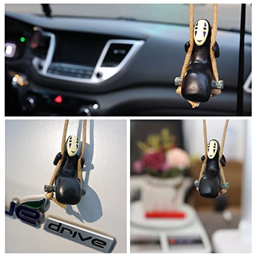 Faceless Male Car Pendant, No Face Man Swing Car Hanging Ornament For Car Interior Ornaments, Cute Anime Car Accessories For Car Rearview Mirror Decoration, Auto Crafts Doll For Office Home. #TOP4