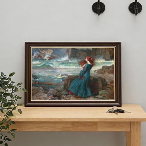 Tableau Miranda La Tempête Waterhouse impression sur toile haute définition
