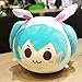 fangzhuo Peluche 38 Cm Anime Miku Peluche Ripiene Giocattoli Bambole del Fumetto Coniglio Hatsune Cuscino Cuscino Regalo Sveglio Morbido Farcito Giocattolo del Capretto per I Bambini