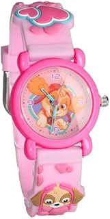 Reloj analógico para niño y niña con agujas Pat patrulla - Rosa - Paw Patrol, correa