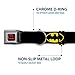 Buckle-Down Hundehalsband mit Schnalle, Batman-Schild, Schwarz/Gelb, 1.5' Wide - Fits 16-23' Neck - Medium, Mehrfarbig