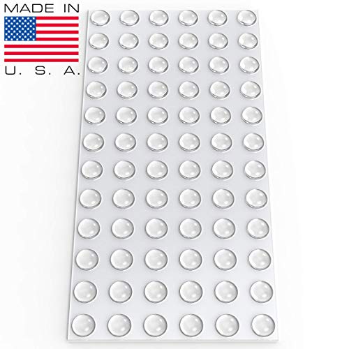 Clear Soft Close Drawer Cabinet Door Bumpers - Made in USA - 9.5mm