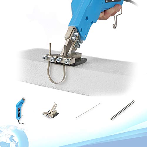 110V Electric Hot Foam Cutter Knife Grooving Wire Styrofoam Engraving Tool Kit Blade Slotting Board DIY Sculpture (With small slotting board)