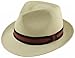 Whiteley Henley Trilby Panama Hat in Red, Size: Medium (57cm)