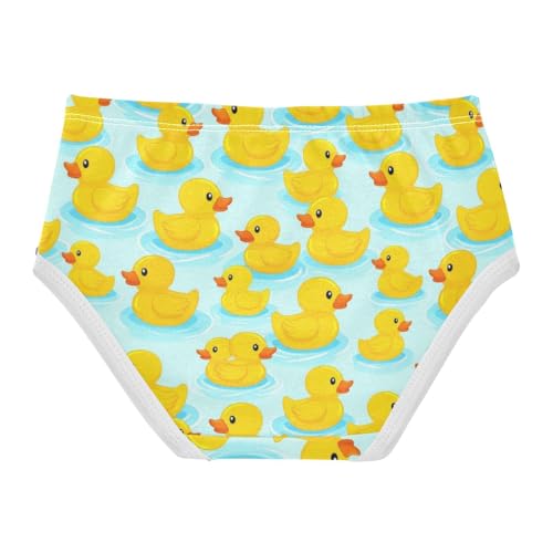 Joisal Cute Yellow Ducks Blue Water Girls Underwear Toddler 2t Cotton Panties for Girl Personalized Briefs Girls Undies2
