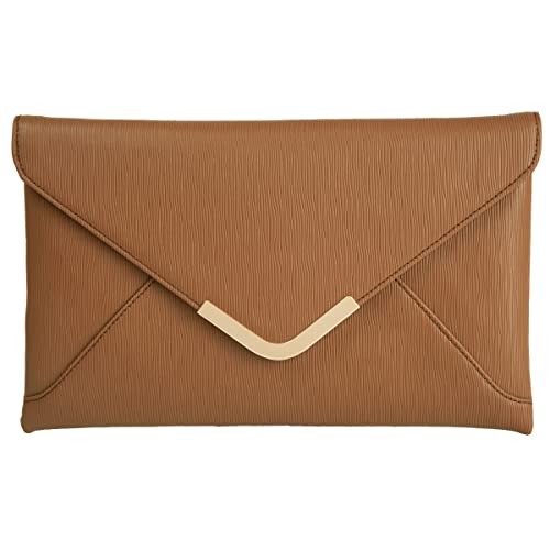 Image of JNB Faux Leather Envelope Clutch Purse