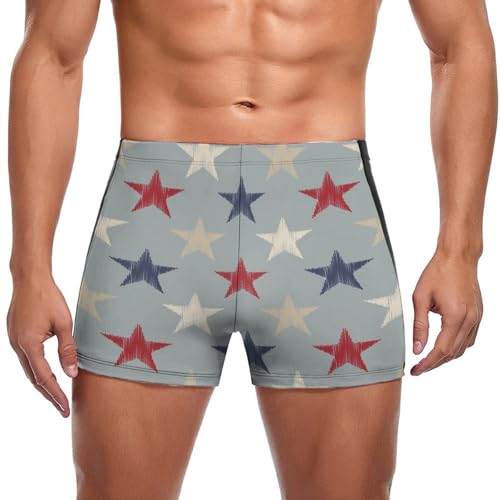 Swim briefs swimming trunks boxer Étoile maillot de bain homme stretch