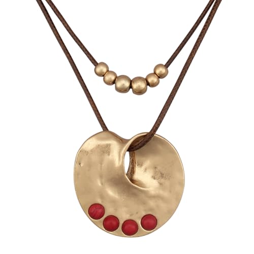 joymiao Boho Statement Necklace for Women Chunky Bohemian Choker Necklace