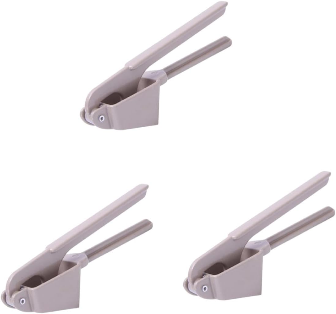 Cabilock 3pcs Garlic Presser Garlic Mincer Slicer Press Alternative Easy Peel Mincer