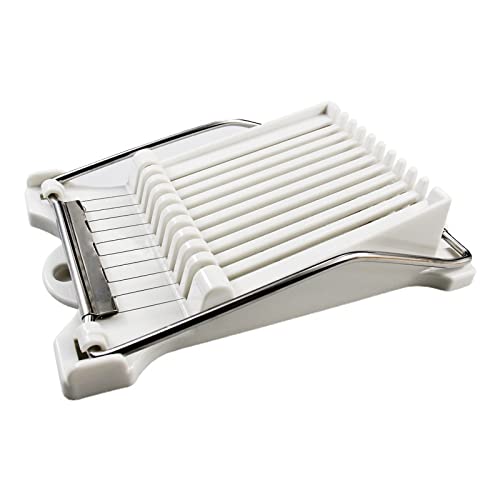 Egg Slicer Luncheon Meat Cutter fromage Spam Slicer outil de fruits en acier inoxydable pastèque Banana Wedger Slicer pour la cuisine,White Cover