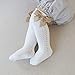 Taous Assam Baby Girls Knee High Socks Toddler Mesh Bowknot Breathable Dress Socks Little Girls Cotton Tube Stockings 5-Packs Bow Size 12-24 Months