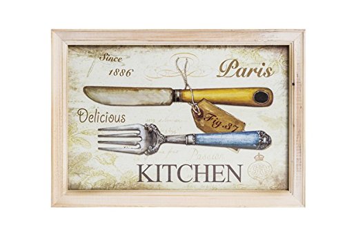 Way Home Store Cadre déco Shabby Chic Bois Kitchen 23 x 33 cm Cover