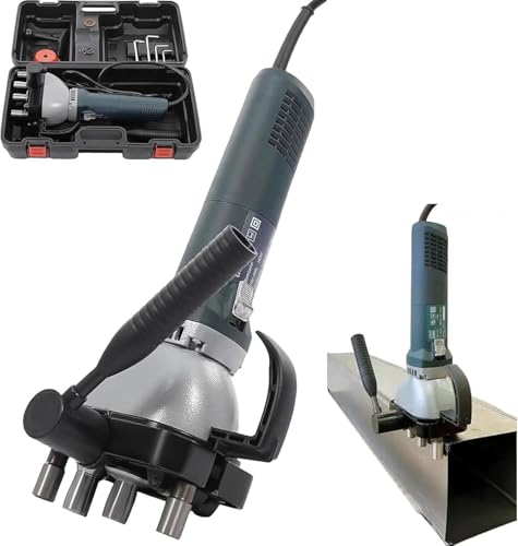 Image of Portable Duct Edge Banding Machine, 1400w Electric Air Pipe Seam Locker, 0.4-1.0/0.8-1.25/1.2-1.5mm, 4-10m/min, For Round Square Straight, Curved