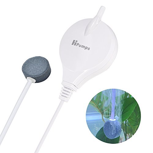 CHIALSTAR Aquarium Air Pump Quietest Super Energy Saving 1.0W 15 Gallon Aquarium Pump for Fish Tank Oxygen Pump with Air Big Stone and Silicone Air Tube