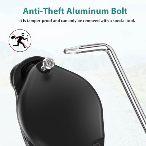 Topcrown Bike Bell, Aluminum Alloy Bicycle Bells for Adults Kids Max 110 dB, Bike Horn Fit 22.2-31.8 mm Handlebar for Mountain Road Bike Scooter Ebike (Compatible with AirTag)