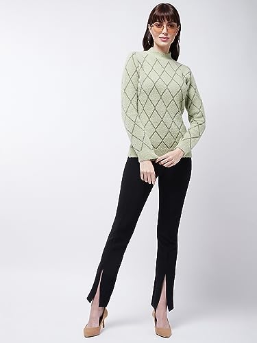 Image of Modeve Women Checkered Sweater for Winters