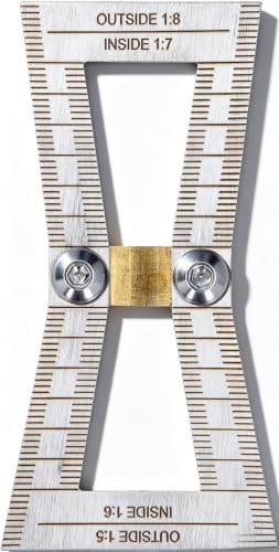 Dovetail Marking Fixture, Woodworking Dovetail Scribe Gauge & Precision Guide, Stainless Steel with Bevel, for Joinery and Hand Tool Woodworking