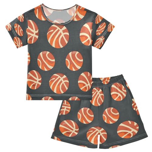 senya Short Sleeve Pajamas Sets Summer Cotton Sleepwear Basket Ball