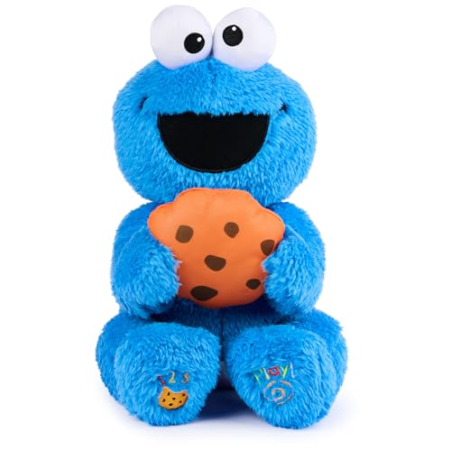 Image of GUND Sesame Street Official Peek-a-Boo Cookie Monster Plush, Stuffed Animal Sensory Toy for Babies and Toddlers, Ages 1 and Up, Blue, 11”