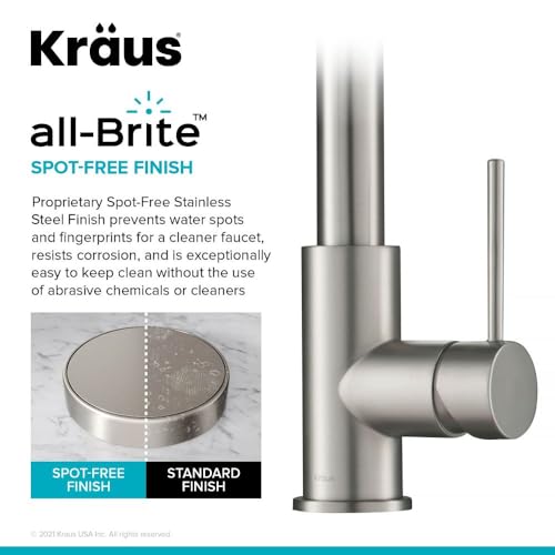 KRAUS Spot Free Stainless Steel 16 in Pull Down Kitchen Faucet KPF-3104SFS - image 5