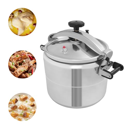 Image of 32qt /30L Pressure Cooker, Large Aluminium Pressure Cookers with Lid, Commercial Pressure Pot for Open-Flame Gas Stove