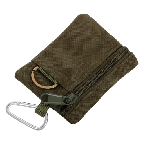 PACKOVE Multi Purpose Keychain Pouch Compact Zippered Coin Purse for Keys and Accessories Sturdy for Outdoor Hiking and Everyday Use Versatile Storage