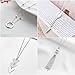 YQZIYOU 8 PCS Long Necklaces for Women - Fashion Pendant Necklace Jewelry, Silver Bar Feather Circle Leaf Tassel Y Necklace Jewelry Set