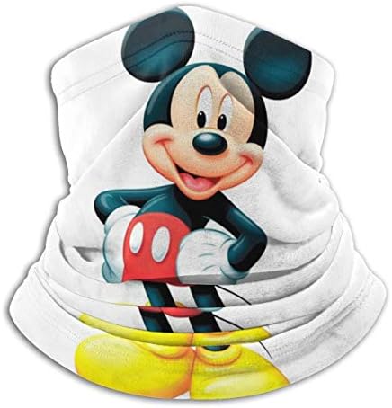 Minnie and Mickey Mouse Women Men Outdoor Neck Warmer Neck Gaiter Face Scarf Bandanas Balaclava Black