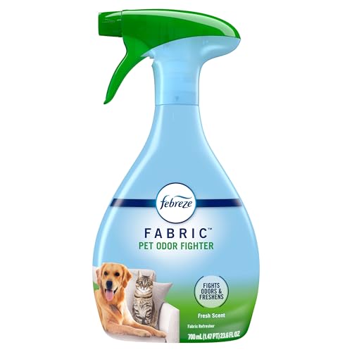 Image of Febreze Fabric Spray Air Freshener, Odor-Fighting Fabric Refresher, Sneaker Balls Alternative, Couch Cleaner, Linen Spray, Multi-Use, Pet Odor Fighter Scent, 23.6 fl oz (Pack of 2)