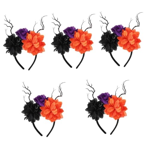 Fleur simulée en bandeau Halloween pour un déguisement mariée