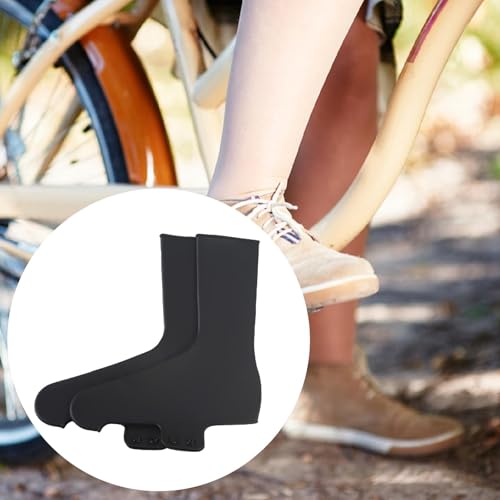 2 pares de cubre zapatos, protectores de zapatos impermeables, resistentes al viento y lluvia para hombres y mujeres miniatura 4