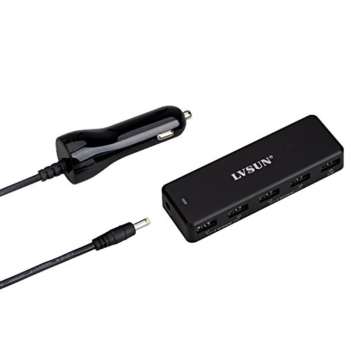 最安値 Shenzhen Lvsun Electronices Technology Co シガーソケットカーチャージャー Lvsun 36w 7 2a 5ポート 車載充電器 Usb Acアダプター Iphone Ipad Android Xperia Gala Y スマートフォン タブレット等に対応 ブラックの価格比較