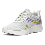 Campus Women's Raye Running Shoes Off.WHT/L.PRPL - 6UK/India