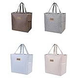 【Wasserdicht und Hitzebeständig】：Die äußere Schicht der hitzebeständigen Lunchbox besteht aus wasserdichtem Oxford-Tuch und ist mit Aluminiumfolie ausgekleidet, die Ihr Essen mehrere Stunden warm oder gekühlt halten kann. Sehr robust, reißfest, staubdicht, geruchsneutral und leicht zu reinigen.