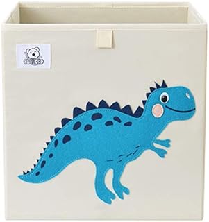 CLCROBD Foldable Animal Cube Storage Bins Fabric Toy Box/Chest/Organizer for Toddler/Kids Nursery, Playroom, 13 inch (Zebra)