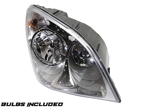 Optix Compatible With Freightliner Cascadia Headlight - Driver Passenger Side Pair - Dot Sae Compliant - Direct Oem Replacement Lamp Housing For 2008-2017 Cascadia - Bulbs Not Included #TOP3