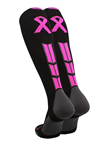 Madsportsstuff Triumph Pink Ribbon Awareness Otc Socks (Black/Neon Pink, Small) #TOP1