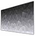 Y YIHANGBEST White Grey Black Geometric Gaming Mouse Pad Large Full Desk Keyboard Mousepad for Computer,Home,Office 35.4