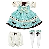 niannyyhouse Conjunto de vestido con pantalones cortos y calcetines, articuladas con bola