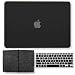 GMYLE 3 in 1 Bundle Felt Storage Pouch Bag & Black Set Soft-Touch Matte Plastic Hard Case with Keyboard Cover for MacBook Air 13 inch (Model: A1369/A1466)