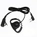 Heyrtz Soft Rubber D Shaped Headset Earpiece Mic for Kenwood Two-way Radio TK 3101 2312 Baofeng Walkie Talkie UV-5R UV 5R 3R PLUS B5 B6 89 BF 888S