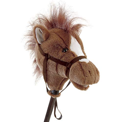 Mary Meyer Hobby Horse Toy Easy Ride 'Um Stick Horses with Galloping and Neighing Sounds, 33-Inches Tall, Brown