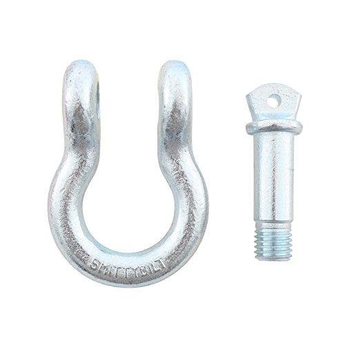 Smittybilt 13047 D-Ring Shackle 3/4" Threaded Pin 4.75 Ton Rating Zinc #TOP3